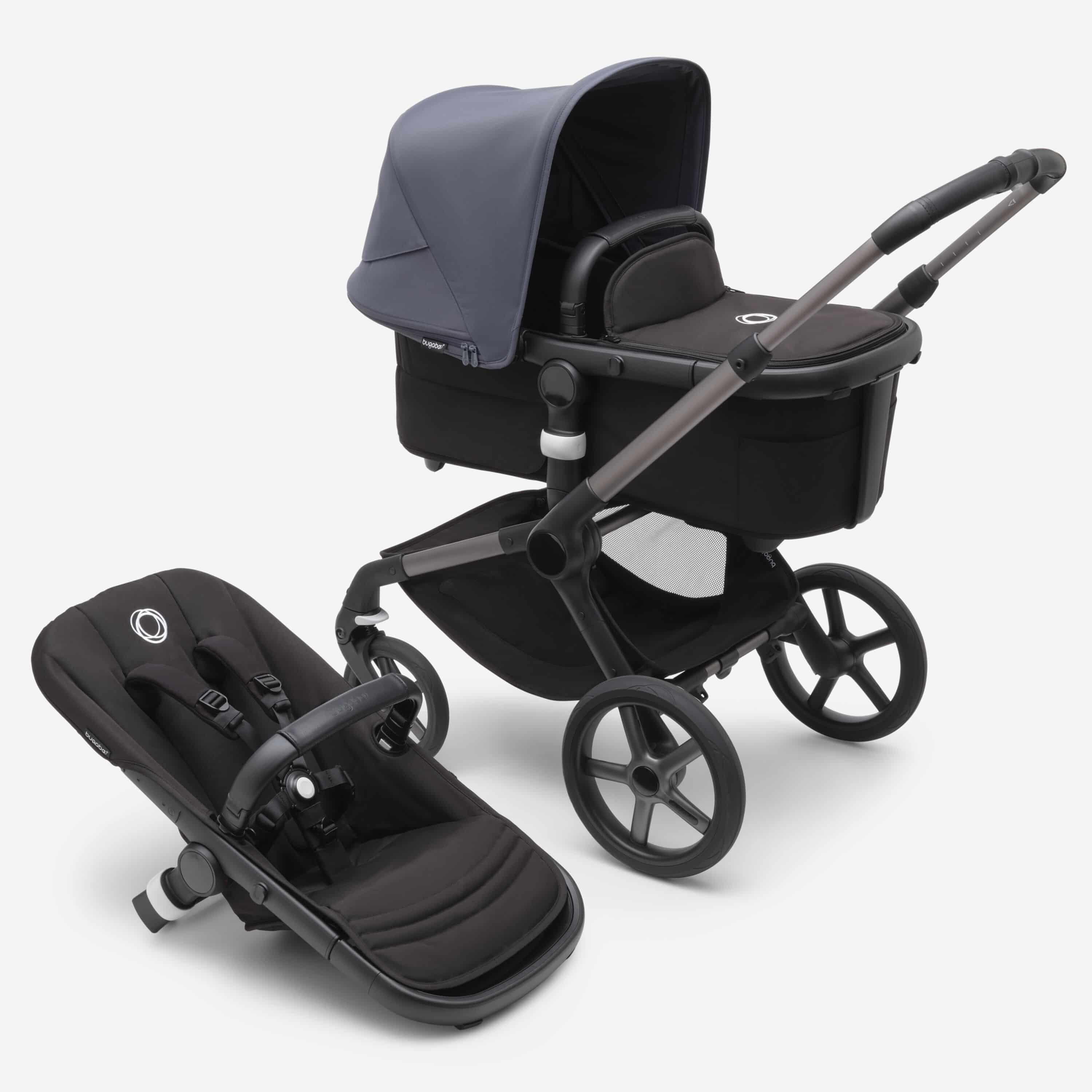 Bugaboo Fox5 Kombikinderwagen graphit/ mitternachtsschwarz sturmblau – Bugaboo Fox5 Kobikinderwagen graphit/ mitternachtsschwarz sturmblau bei babybrands.de kaufen ✓ sicher, einfach & bequem online bestellen ✓
